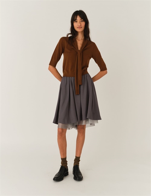 THE GARMENT ANDREA MIDI SKIRT GREY